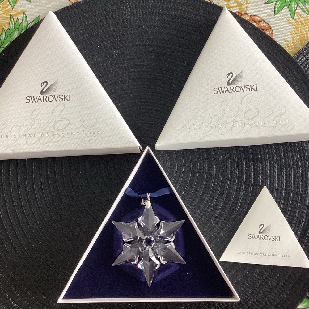 Swarovski Clear Crystal Star Ornament - 2000